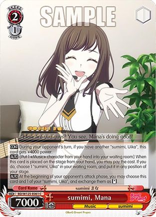 sumimi, Mana (BD/W125-E061 C) - MyGO!!!!! x Ave Mujica