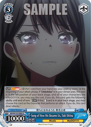 Song of How We Became Us, Taki Shiina (BD/W125-E085 U) - MyGO!!!!! x Ave Mujica