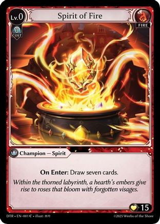 Spirit of Fire (001) - Distorted Reflections Foil