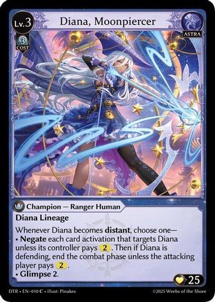 Diana, Moonpiercer (010) - Distorted Reflections Foil