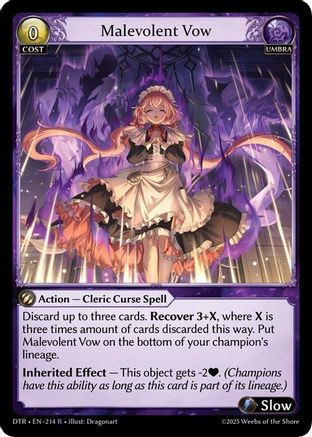 Malevolent Vow (214) - Distorted Reflections Foil