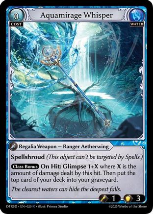 Aquamirage Whisper (20) - Distorted Reflections Starter Decks