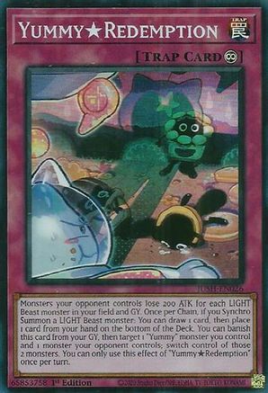 YummyRedemption (Super Rare) (JUSH-EN026) - Justice Hunters 1st Edition