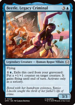 Beetle, Legacy Criminal (SPM-026) - Marvel's Spider-Man Foil
