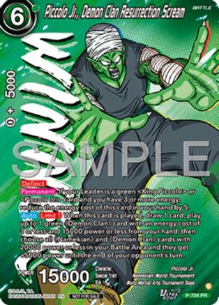 Piccolo Jr., Demon Clan Resurrection Scream (Ultra-Bout Series Tournament Pack Vol.13) (Winner) (P-704) - Tournament Promotion Cards Foil