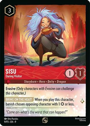 Sisu - Daring Visitor (9/P3) - Disney Lorcana Promo Cards Cold Foil