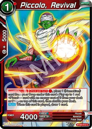 Piccolo, Revival (BT28-012) - Prismatic Clash Foil