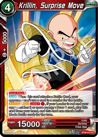 Krillin, Surprise Move (BT28-013) - Prismatic Clash Foil
