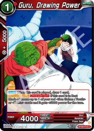 Guru, Drawing Power (BT28-019) - Prismatic Clash Foil