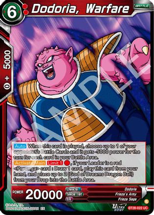 Dodoria, Warfare (BT28-022) - Prismatic Clash