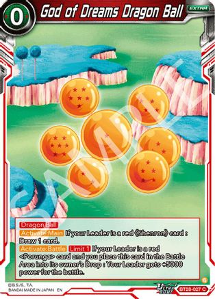 God of Dreams Dragon Ball (BT28-027) - Prismatic Clash Foil