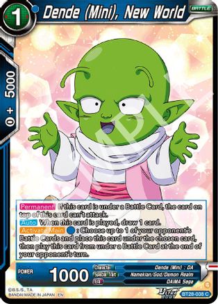 Dende (Mini), New World (BT28-038) - Prismatic Clash Foil