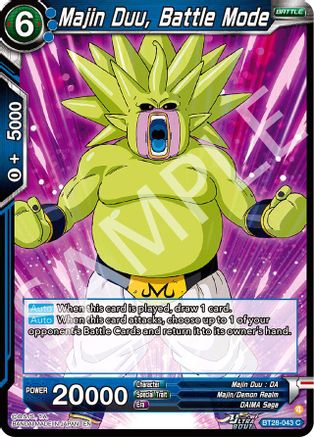 Majin Duu, Battle Mode (BT28-043) - Prismatic Clash Foil