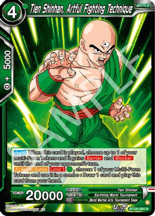 Tien Shinhan, Artful Fighting Technique (BT28-065) - Prismatic Clash