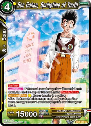 Son Gohan, Springtime of Youth (BT28-086) - Prismatic Clash Foil