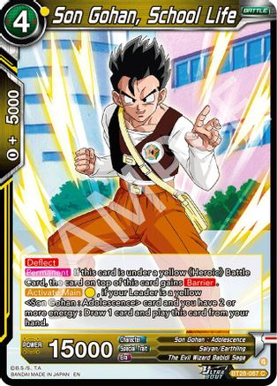 Son Gohan, School Life (BT28-087) - Prismatic Clash Foil