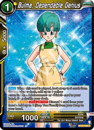 Bulma, Dependable Genius (BT28-088) - Prismatic Clash Foil