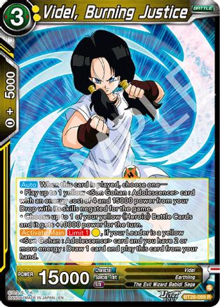 Videl, Burning Justice (BT28-089) - Prismatic Clash Foil