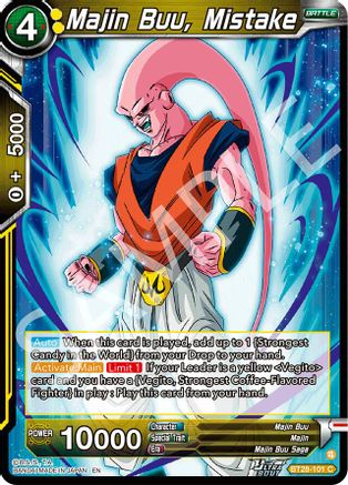 Majin Buu, Mistake (BT28-101) - Prismatic Clash