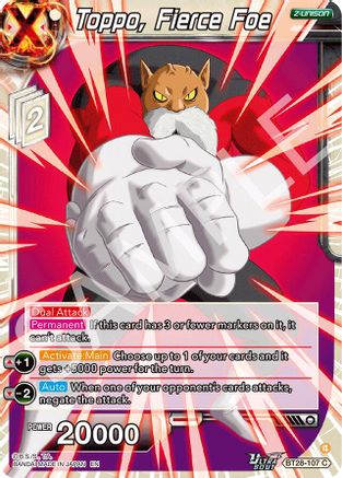Toppo, Fierce Foe (BT28-107) - Prismatic Clash