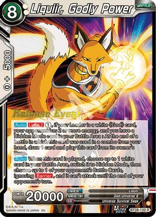 Liquiir, Godly Power (BT28-132) - Prismatic Clash Release Event Foil