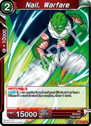 Nail, Warfare (BT28-017) - Prismatic Clash Release Event Foil