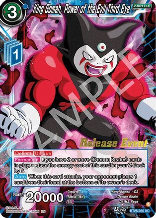 King Gomah, Power of the Evil Third Eye (BT28-030) - Prismatic Clash Release Event Foil