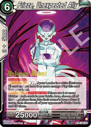 Frieza, Unexpected Ally (BT28-123) - Prismatic Clash Release Event Foil