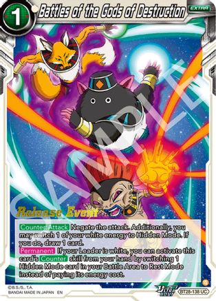 Battles of the Gods of Destruction (BT28-138) - Prismatic Clash Release Event Foil