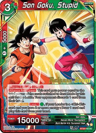 Son Goku, Stupid (BT28-142) - Prismatic Clash Release Event Foil