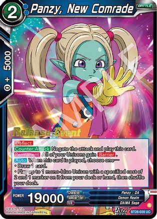 Panzy, New Comrade (BT28-039) - Prismatic Clash Release Event Foil
