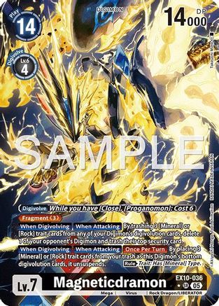 Magneticdramon (Alternate Art) (EX10-036) - Sinister Order Foil