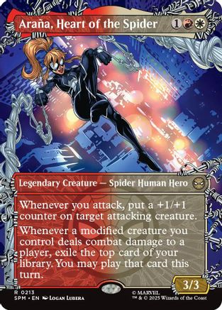 Araña, Heart of the Spider (Borderless) (SPM-213) - Marvel's Spider-Man Foil