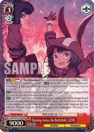 Running Across the Battlefield, LLENN (HR) (GGO/SE50-E20H Holo Rare) - SAO Alternative–Gun Gale Online–2 Premium Booster