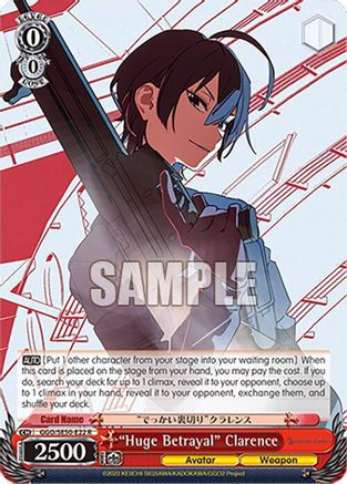 "Huge Betrayal" Clarence (GGO/SE50-E22 R) - SAO Alternative–Gun Gale Online–2 Premium Booster