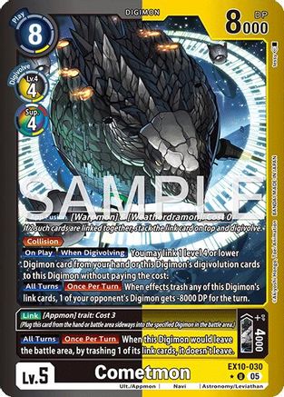 Cometmon (Limited Foil) (EX10-030) - Sinister Order Foil