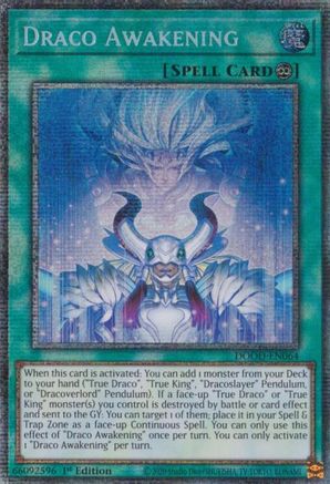 Draco Awakening (Starlight Rare) (DOOD-EN064) - Doom of Dimensions 1st Edition
