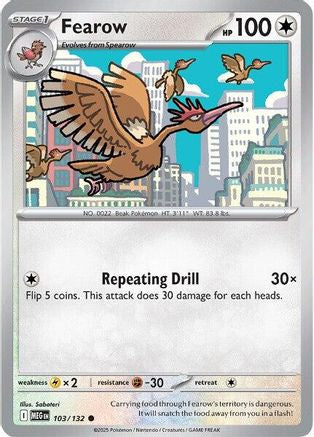 Fearow 103/132  ME01 Mega Evolution - Common