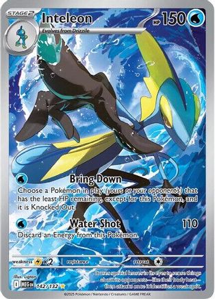 Inteleon 142/132  - Holofoil ME01 Mega Evolution - Illustration Rare