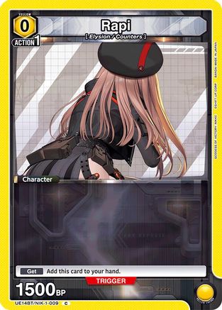 Rapi (009) (Box Topper Foil) (UE14BT/NIK-1-009) - UE14BT GODDESS OF VICTORY NIKKE Foil