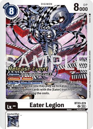 Eater Legion (BT23-074) - Hackers' Slumber Release Event Cards