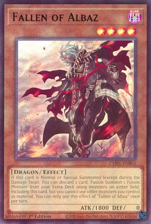 Fallen of Albaz (CH01-EN001) - THE CHRONICLES DECK: The Fallen & The Virtuous (All-Foil Edition) 1st Edition