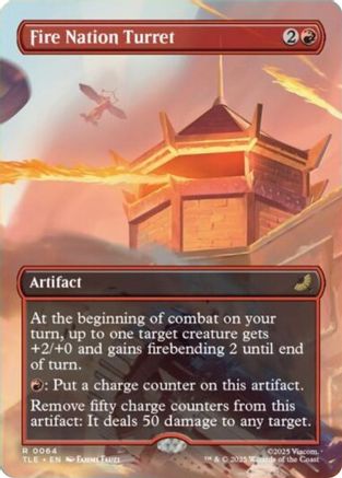 Fire Nation Turret (Borderless) (TLE-064) - Avatar: The Last Airbender: Eternal-Legal