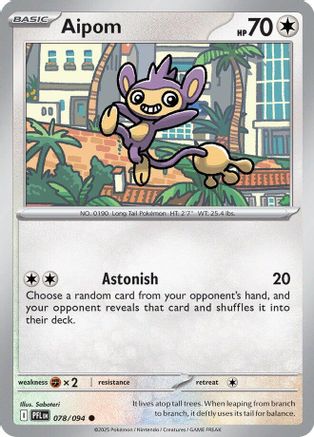 Aipom 078  ME02 Phantasmal Flames - Common