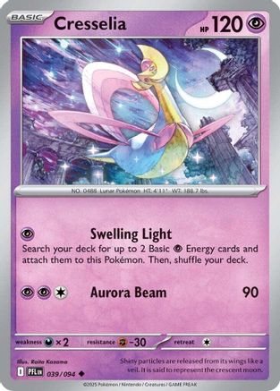 Cresselia 039  - Reverse Holofoil ME02 Phantasmal Flames - Uncommon