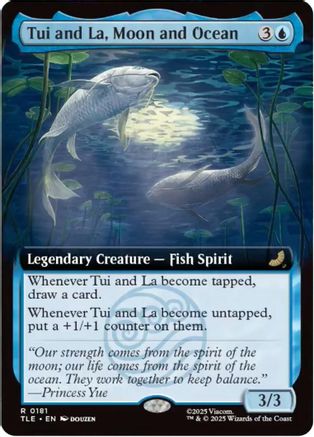 Tui and La, Moon and Ocean (Extended Art) (TLE-181) - Avatar: The Last Airbender: Eternal-Legal