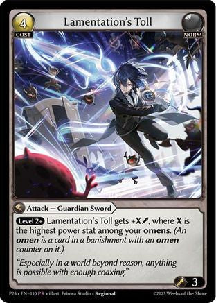 Lamentation's Toll (110) - Promotional Cards