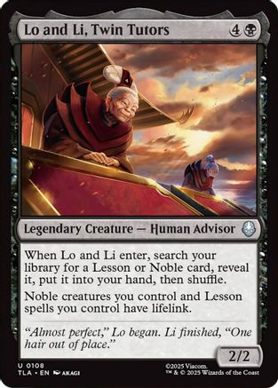Lo and Li, Twin Tutors (TLA-108) - Avatar: The Last Airbender