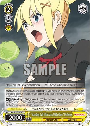 "Standing Tall With Arms Wide Open" Darkness (KS/W75-E018) - KONOSUBA -God’s blessing on this wonderful world! Re:Edit