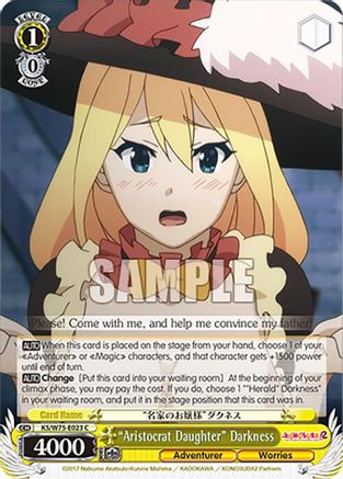 "Aristocrat Daughter" Darkness (KS/W75-E023) - KONOSUBA -God’s blessing on this wonderful world! Re:Edit
